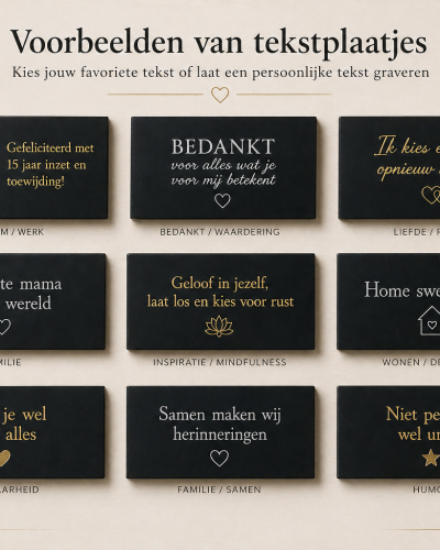 Tekst plaatjes op maat